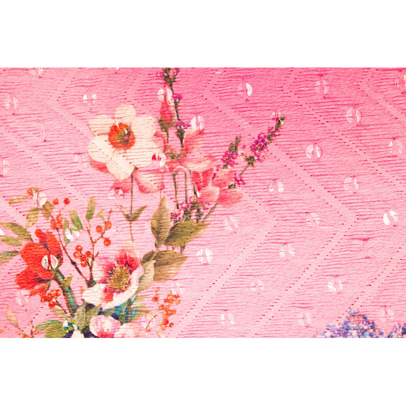 Ταπετσαρία χώρου με Fabric with flowers